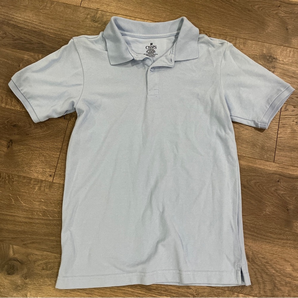 Chaps Polo Shirt Size XL Blue Approve School Uniform